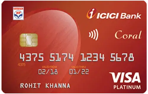ICICI HPCL Coral Visa Credit Card