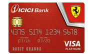 ICICI Ferrari Platinum Credit Card